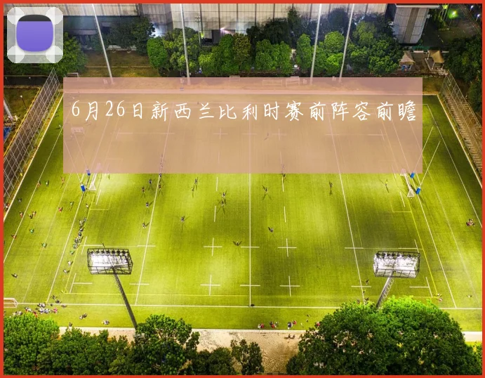 6月26日新西兰比利时赛前阵容前瞻